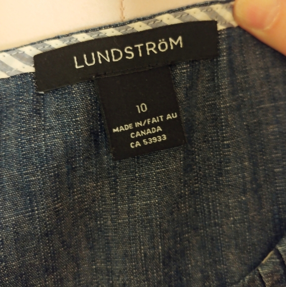 Denim Top Lundstrum Sleeveless Summer Smock Top 10 - Picture 4 of 10